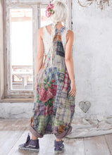 Load image into Gallery viewer, Fullback view of plaid overalls
