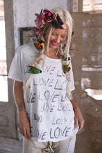 Load image into Gallery viewer, Up close white Love T shirt 
