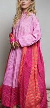 Load image into Gallery viewer, POL Pink Striped Maxi Dress
