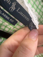 Load image into Gallery viewer, Green and White Checkered Ralph Lauren Upcycled  Button Up
