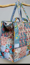 Load image into Gallery viewer, POL Patchwork Pattered Large Tote / Travel / Anything Bag
