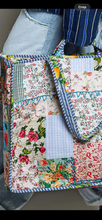 Load image into Gallery viewer, POL Patchwork Pattered Large Tote / Travel / Anything Bag

