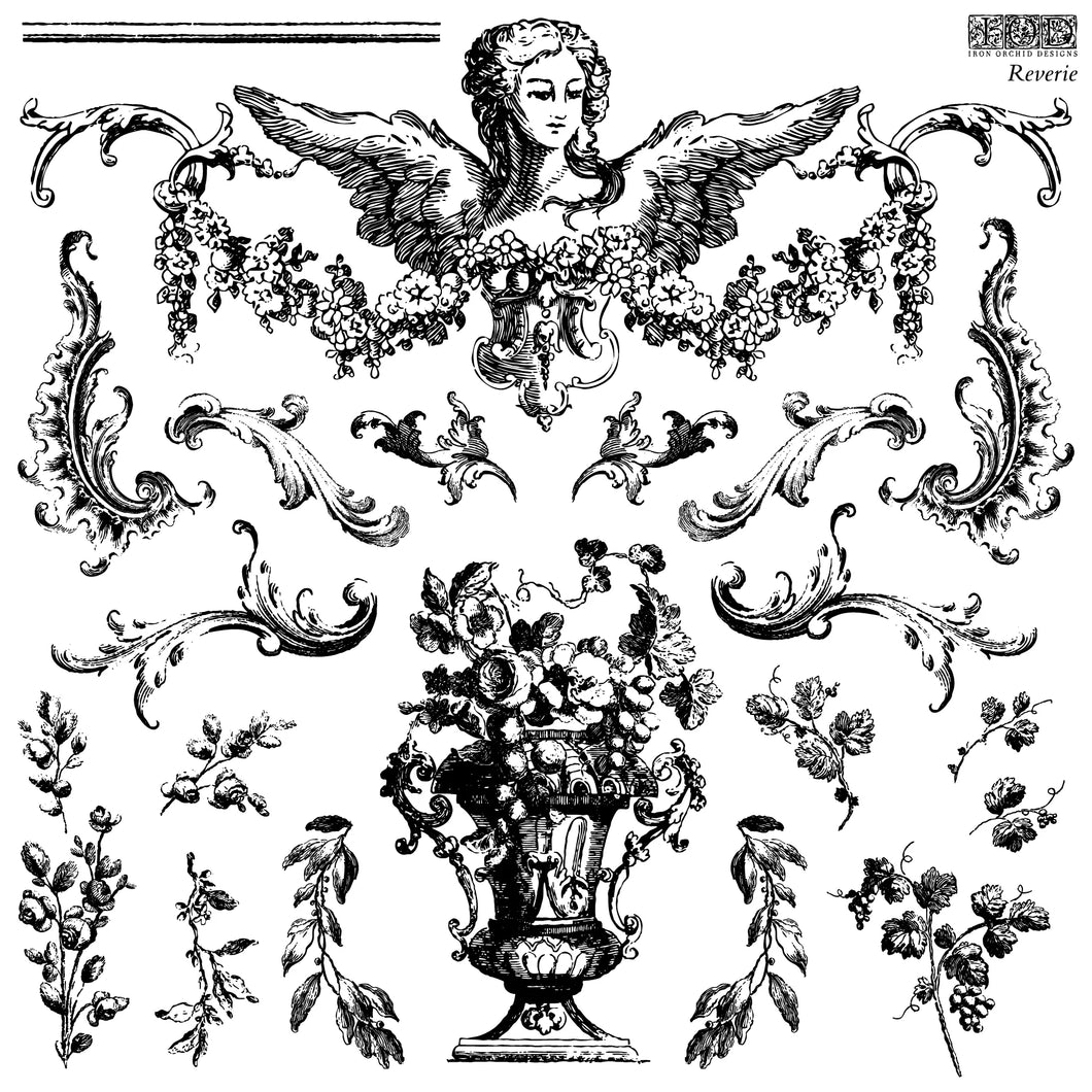 Iron Orchid Designs Decor Stamp Reverie