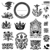 Load image into Gallery viewer, Iron Orchid Designs Mini Stamps The Connoisseur's Library
