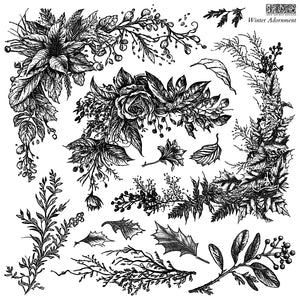Iron Orchid Designs Decor Stamp Winter Adornment