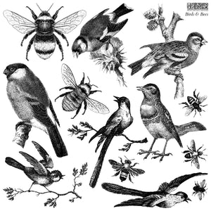 Iron Orchid Designs Decor Stamp Birds & Bees
