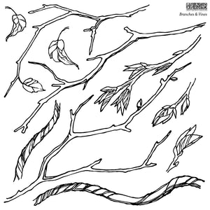 Iron Orchid Designs Decor Stamp Branches & Vines