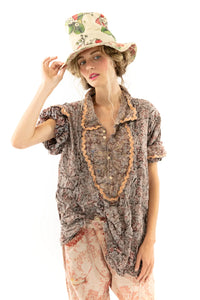 Magnolia Pearl, European block Print, Tora Shirt
