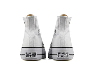 Converse Women's Chuck Taylor All Star Lift High Top Sneakers, White/Black/White, 6.5 Medium US