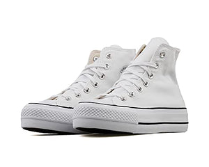 Converse Women's Chuck Taylor All Star Lift High Top Sneakers, White/Black/White, 6.5 Medium US
