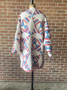 Americana Vintage Quilt Coat