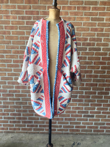 Americana quilt coat